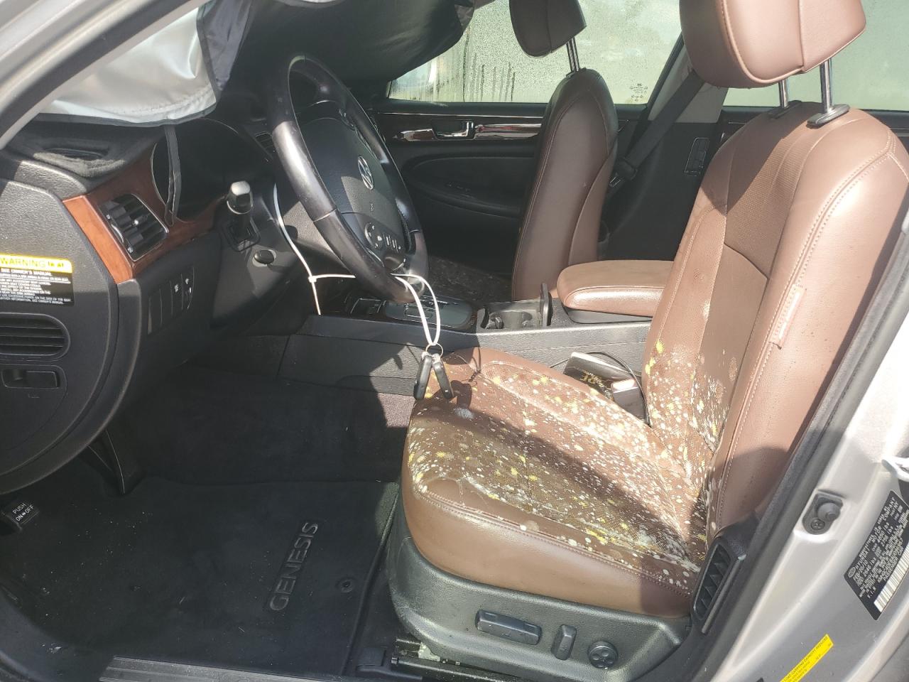 2010 Hyundai Genesis VIN KMHGC4DE6AU096967 Copart auction photo, water/flood damage thumbnail 7