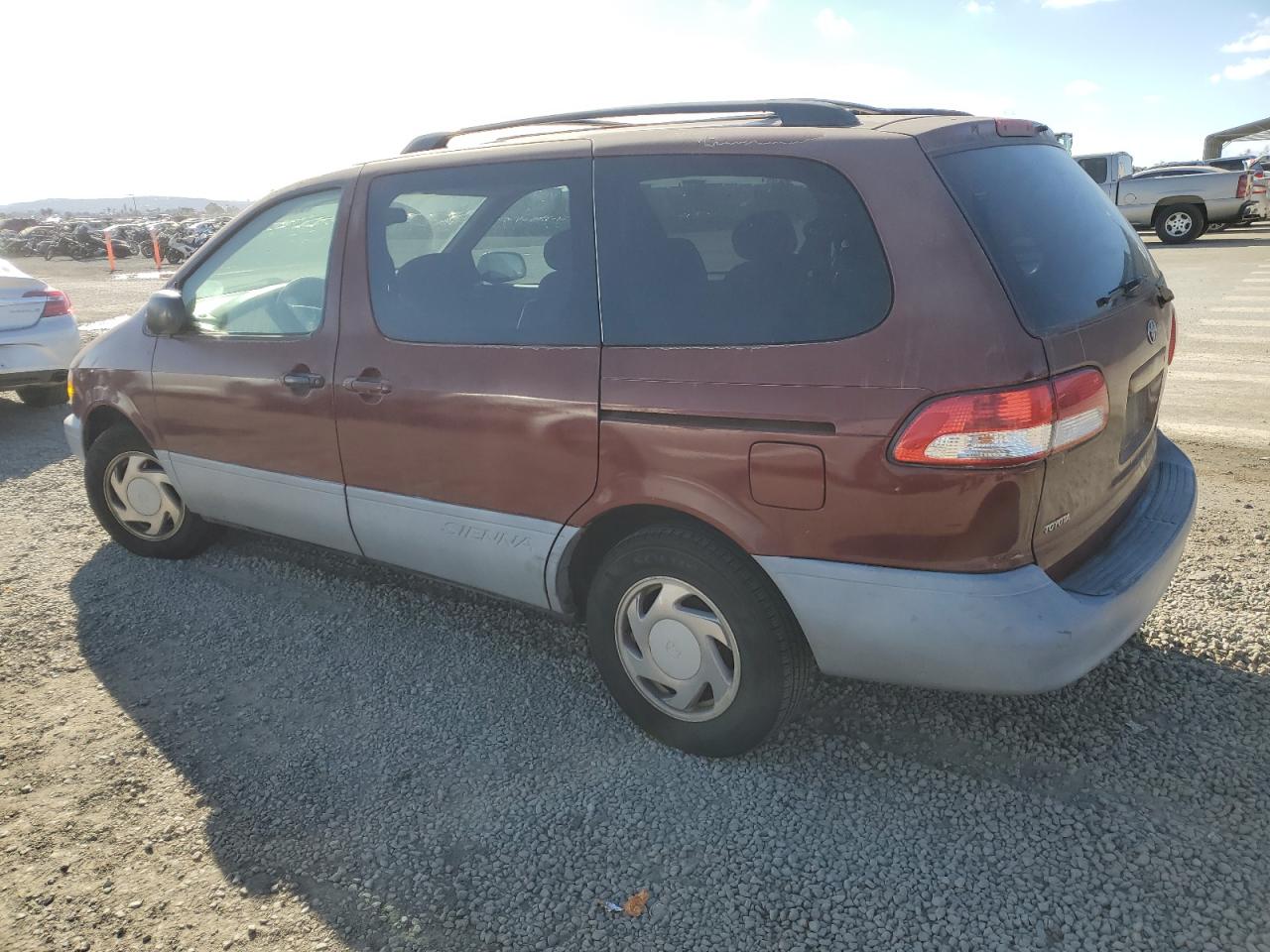 2001 Toyota Sienna VIN 4T3ZF13C71U408316 Copart auction photo, front end / side damage thumbnail 2