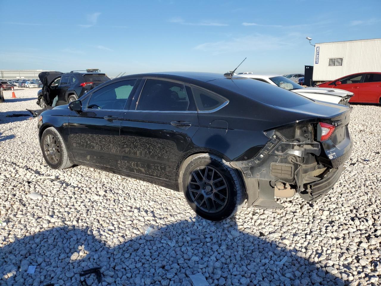 2016 Ford Fusion VIN 3FA6P0HD8GR383859 Copart auction photo, rear end damage thumbnail 2