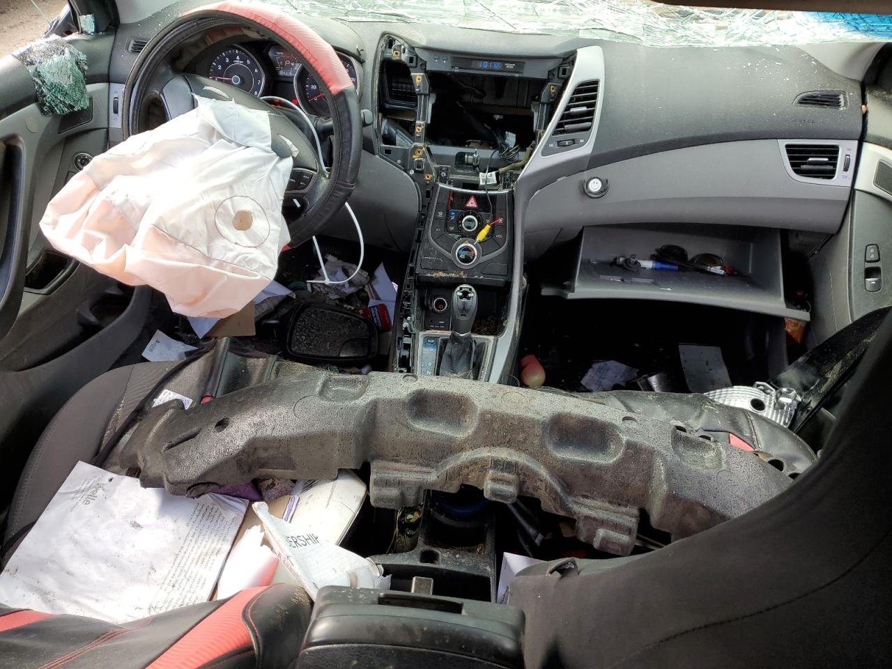 2014 Hyundai Elantra VIN 5NPDH4AE7EH462271 Copart auction photo, rollover damage thumbnail 8