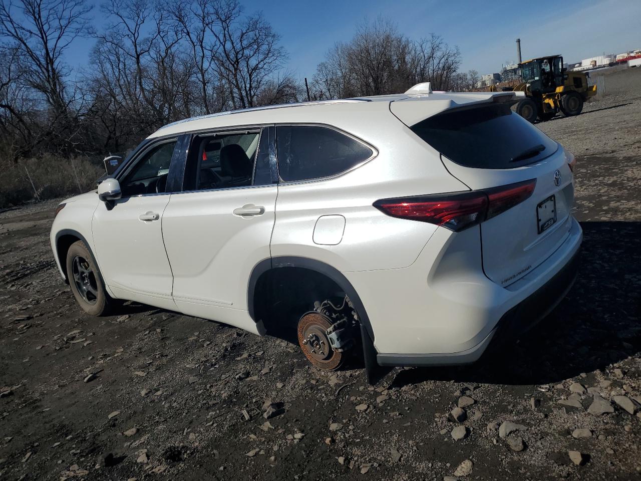 2021 Toyota Highlander VIN 5TDGZRBH4MS100973 Copart auction photo, stripped damage thumbnail 2