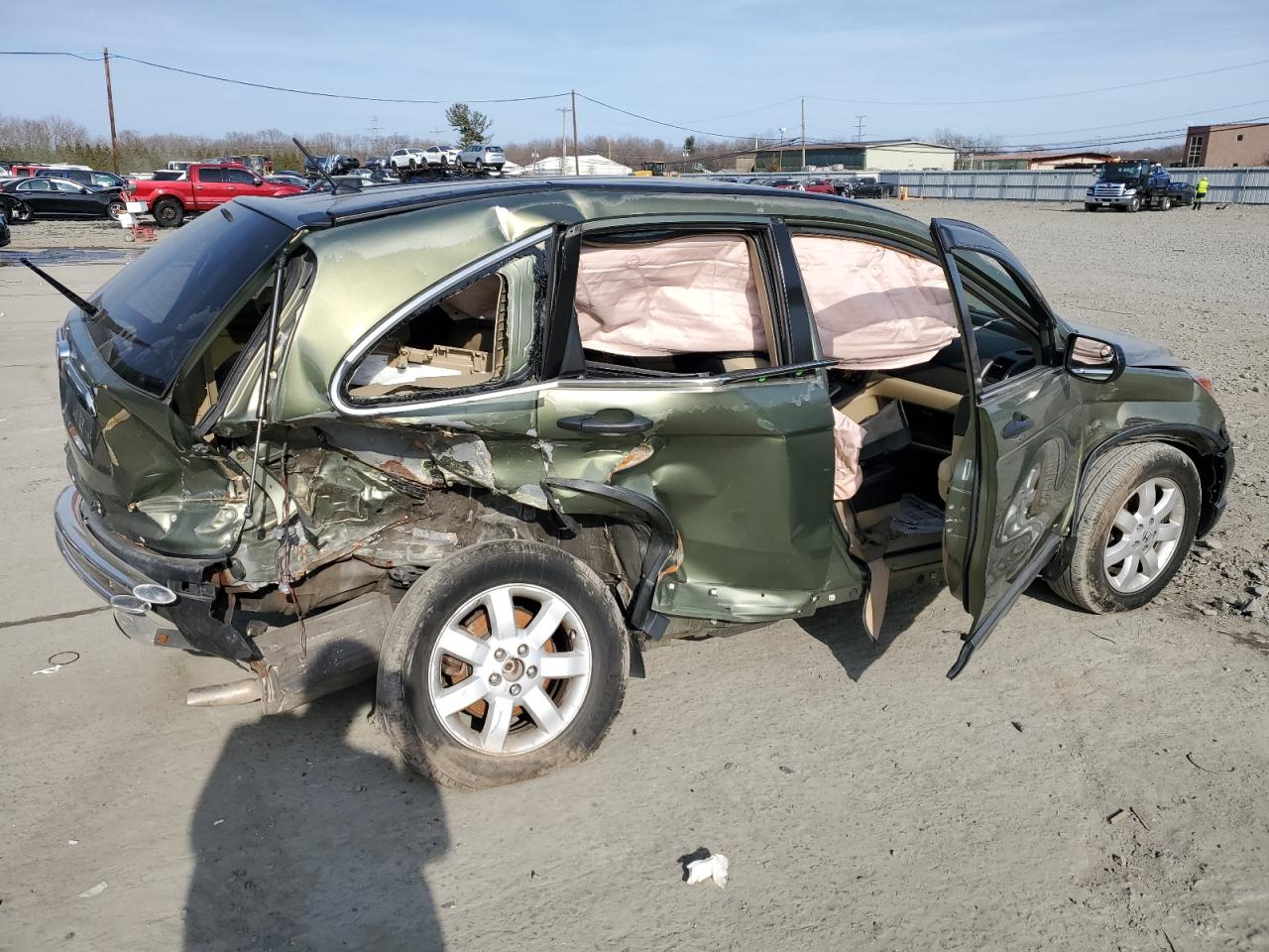 2007 Honda CR-V VIN JHLRE48557C030851 Copart auction photo, all over damage thumbnail 3