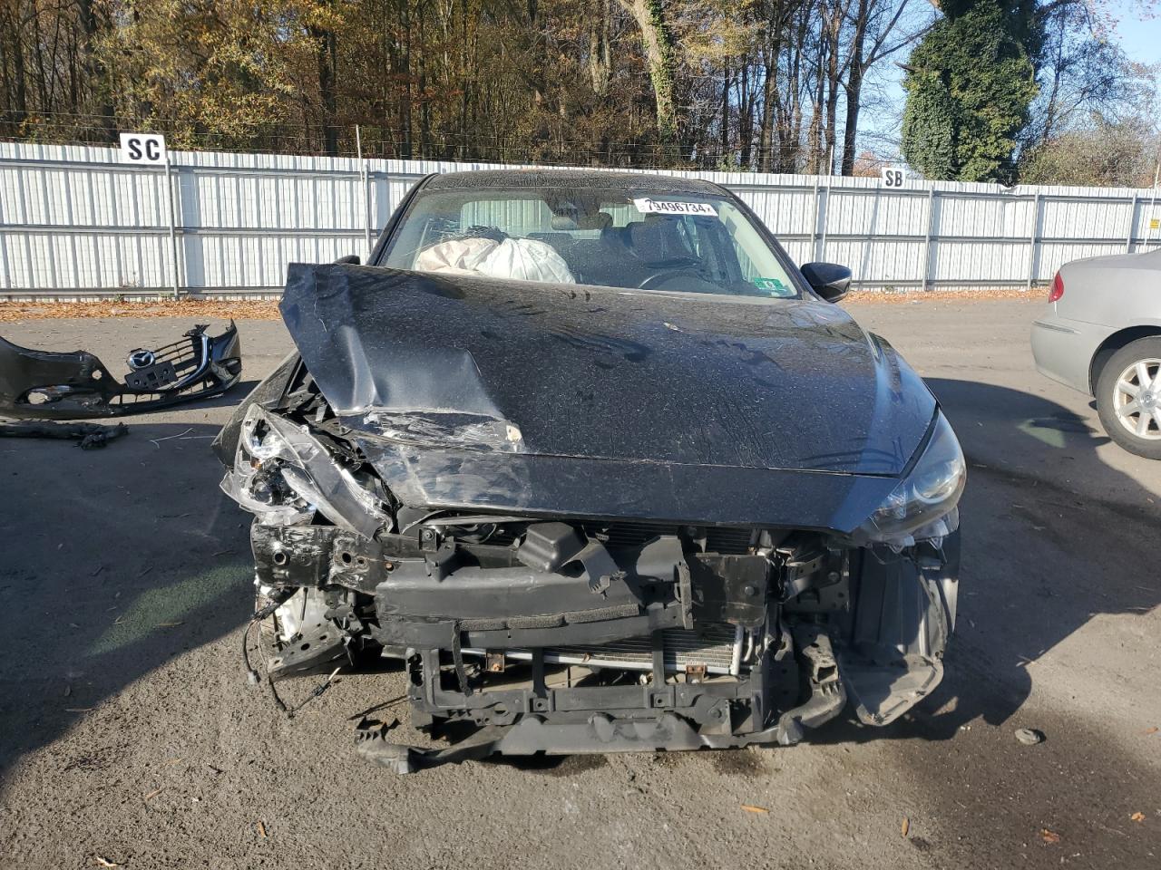 2018 Mazda 3 VIN 3MZBN1V32JM206984 Copart auction photo, front end damage thumbnail 5
