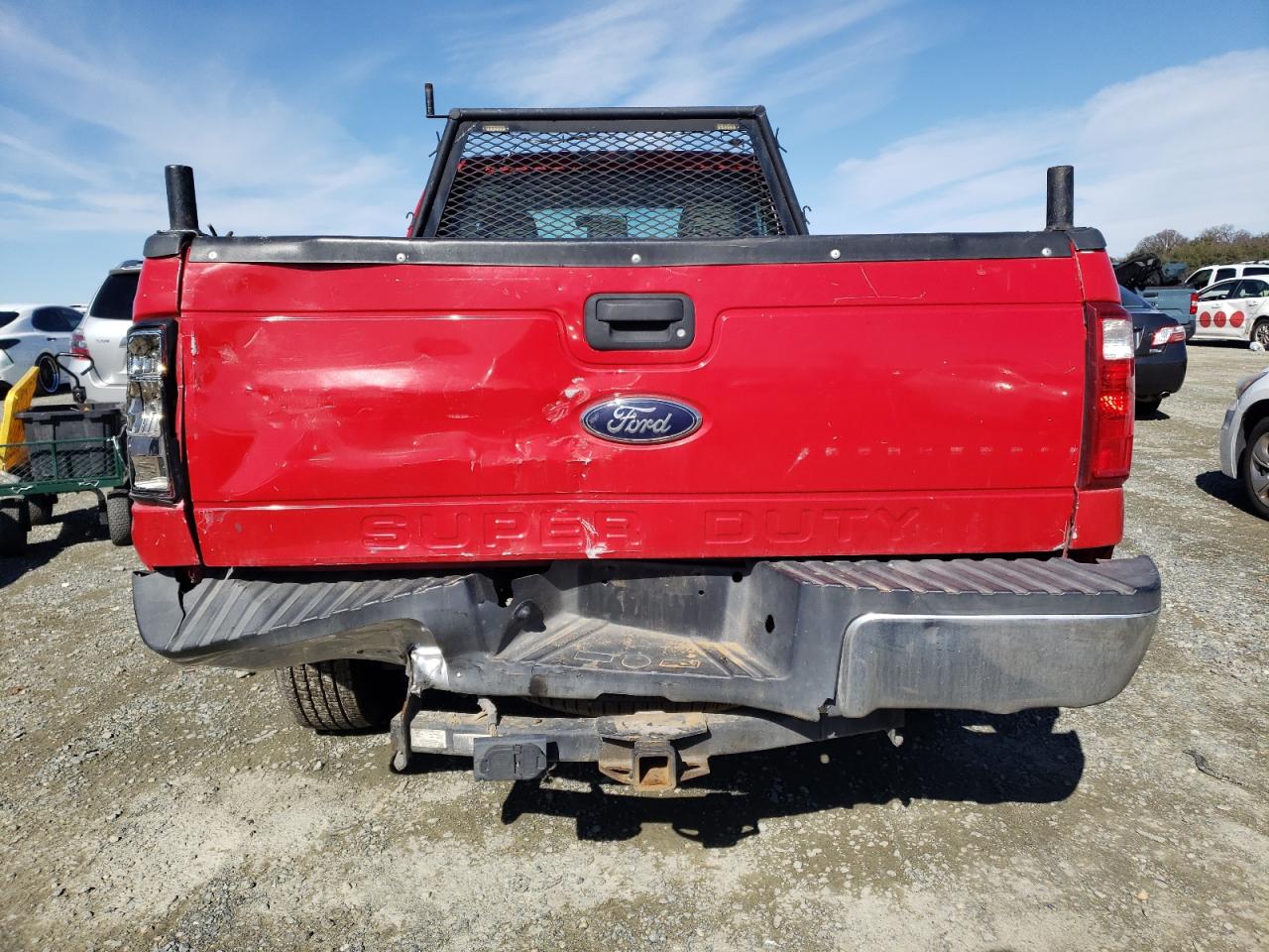 2011 Ford F250 VIN 1FTBF2A6XBEC69215 Copart auction photo, rear end / minor dent/scratches damage thumbnail 6