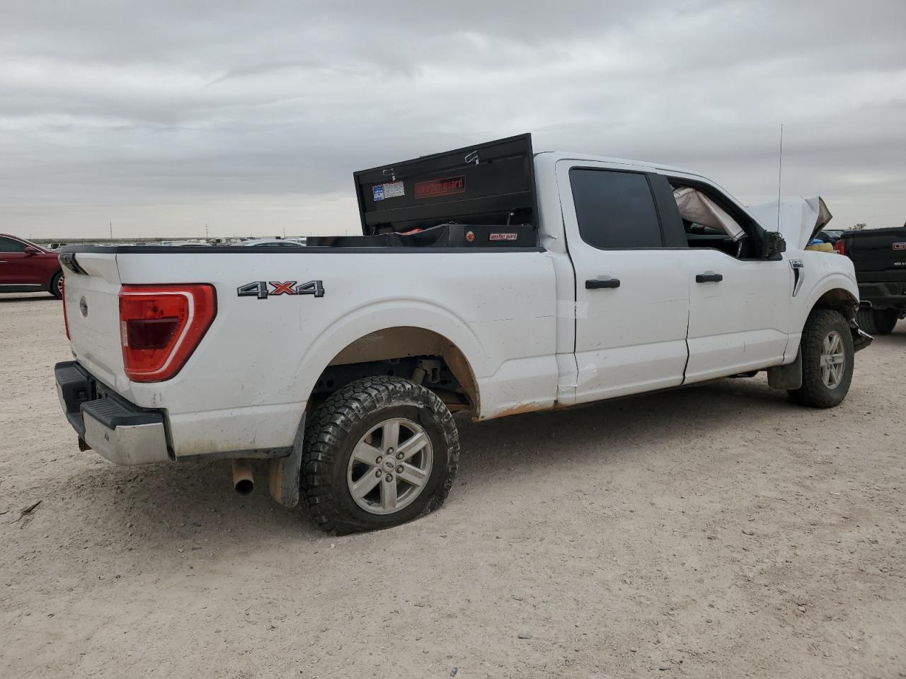 2021 Ford F-150 VIN 1FTFW1E50MKD75335 Copart auction photo, front end / side damage thumbnail 3