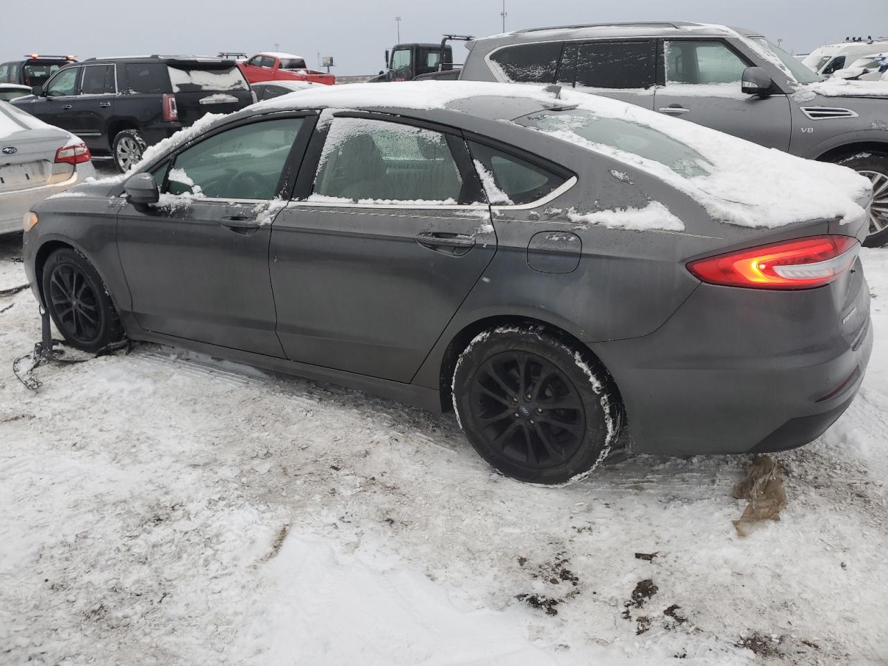 2020 Ford Fusion VIN 3FA6P0HD7LR231503 Copart auction photo, side damage thumbnail 2