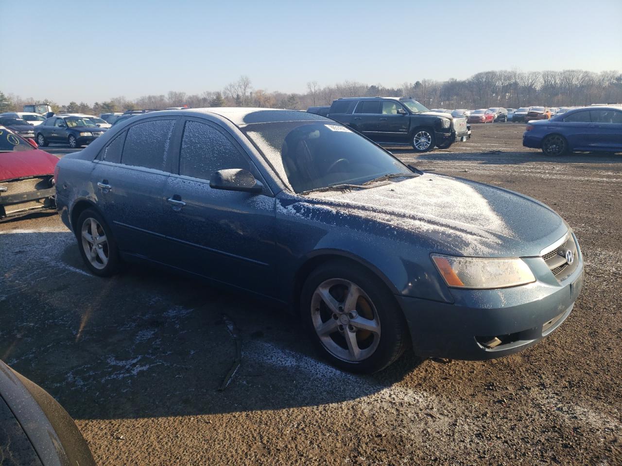 2006 Hyundai Sonata VIN 5NPEU46F06H027353 Copart auction photo, front end / side damage thumbnail 4