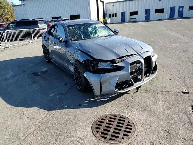 2022 BMW M3 VIN WBS43AY08NFM50916 Copart auction photo, front end / side damage thumbnail 11