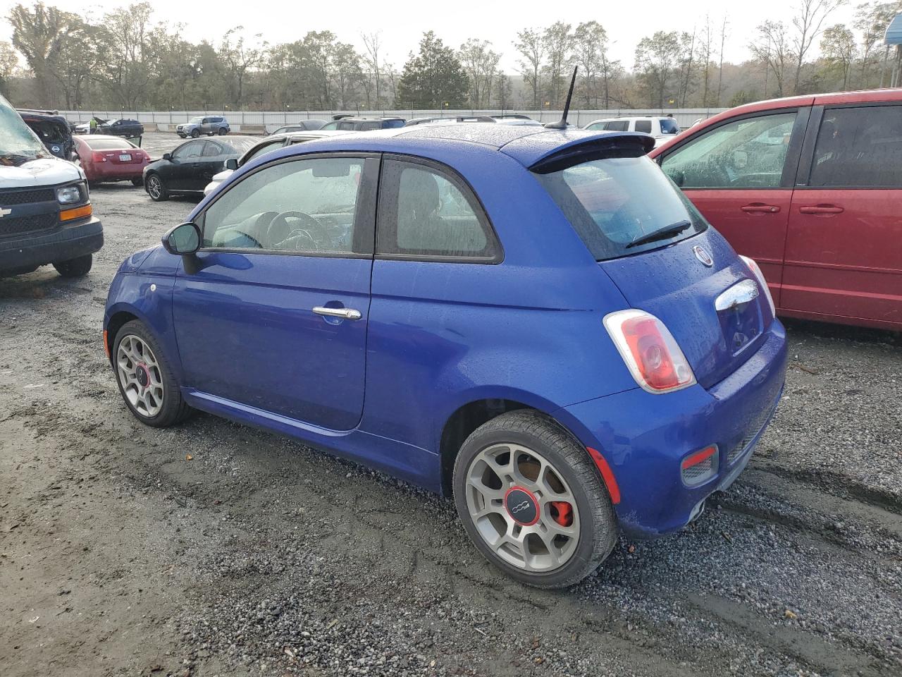 2013 Fiat 500 VIN 3C3CFFBRXDT513604 Copart auction photo, water/flood damage thumbnail 2
