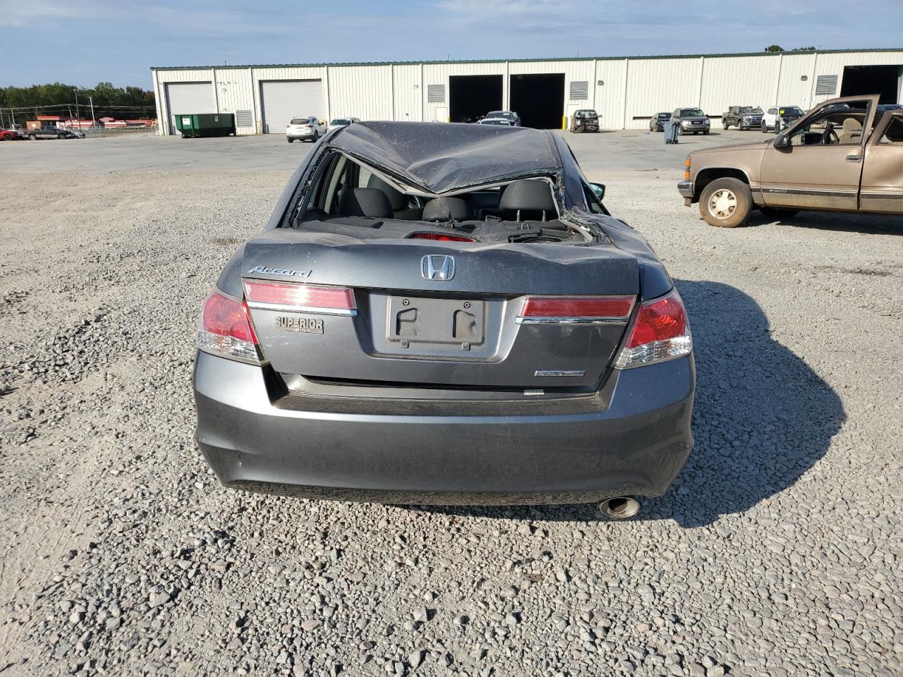 2012 Honda Accord VIN 1HGCP2F66CA048893 Copart auction photo, rear end / top/roof damage thumbnail 6