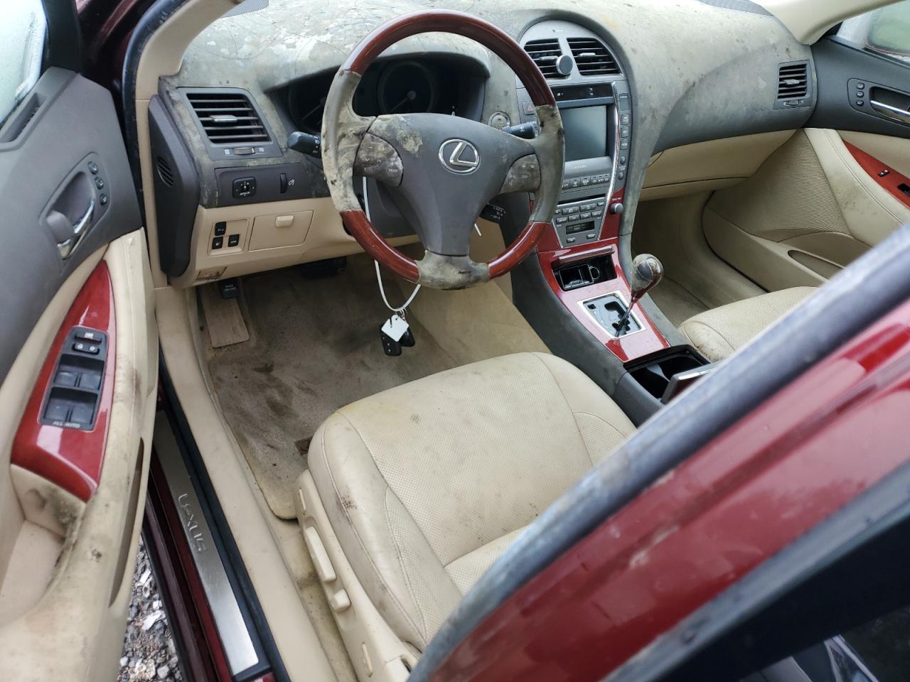 2008 Lexus ES VIN JTHBJ46G082244098 Copart auction photo, water/flood damage thumbnail 8