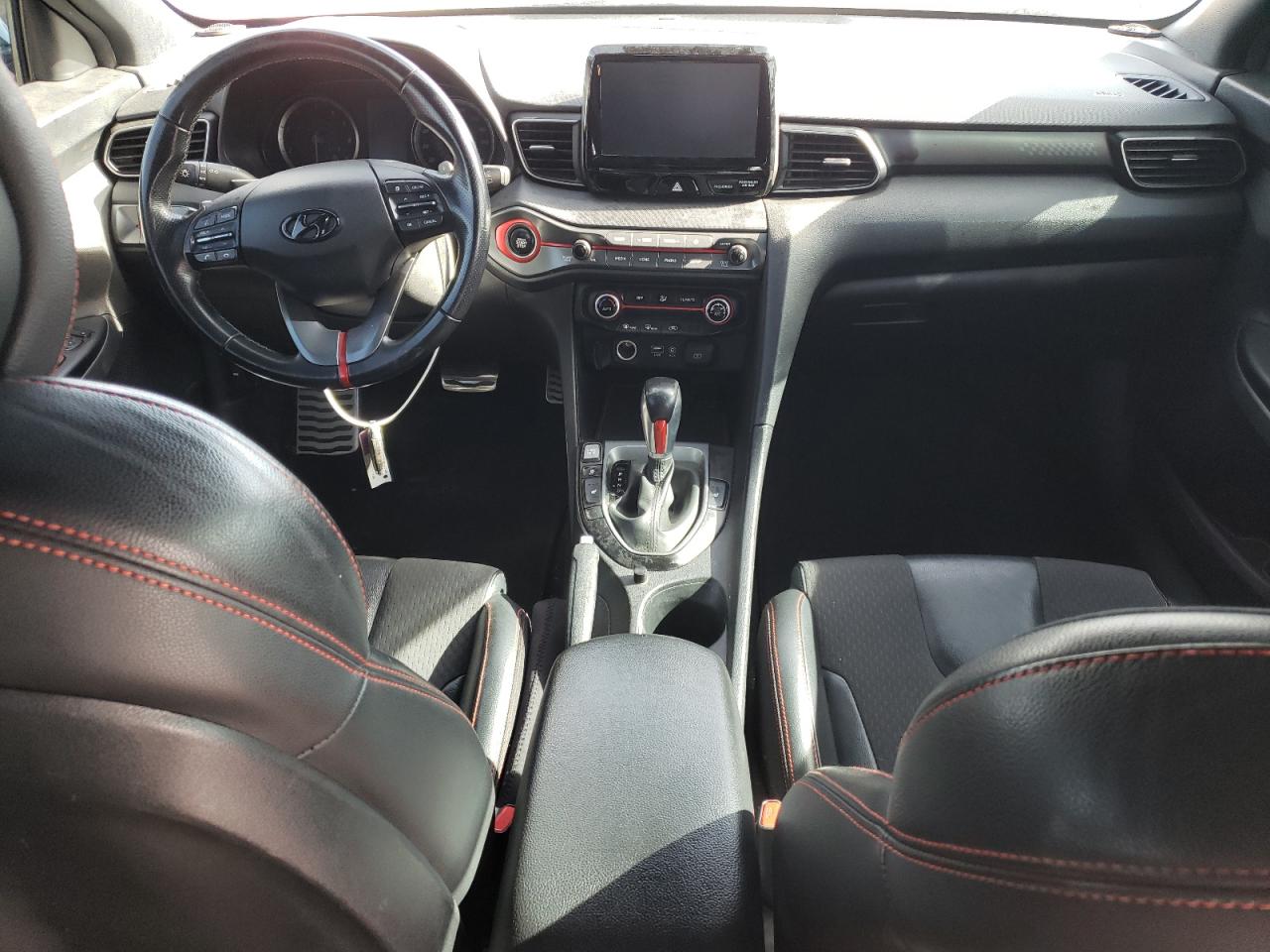 2019 Hyundai Veloster VIN KMHTH6AB0KU012021 Copart auction photo, water/flood damage thumbnail 8
