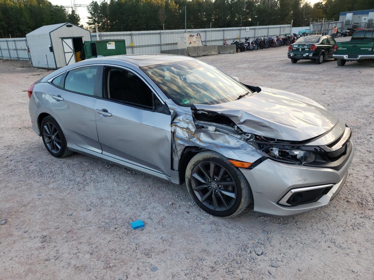 2021 Honda Civic VIN 19XFC1F36ME003815 Copart auction photo, side damage thumbnail 4