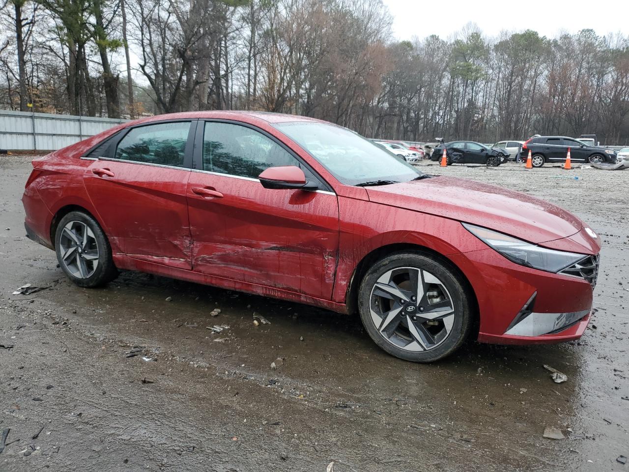 2023 Hyundai Elantra VIN KMHLP4AG5PU618232 Copart auction photo, front end / side damage thumbnail 4