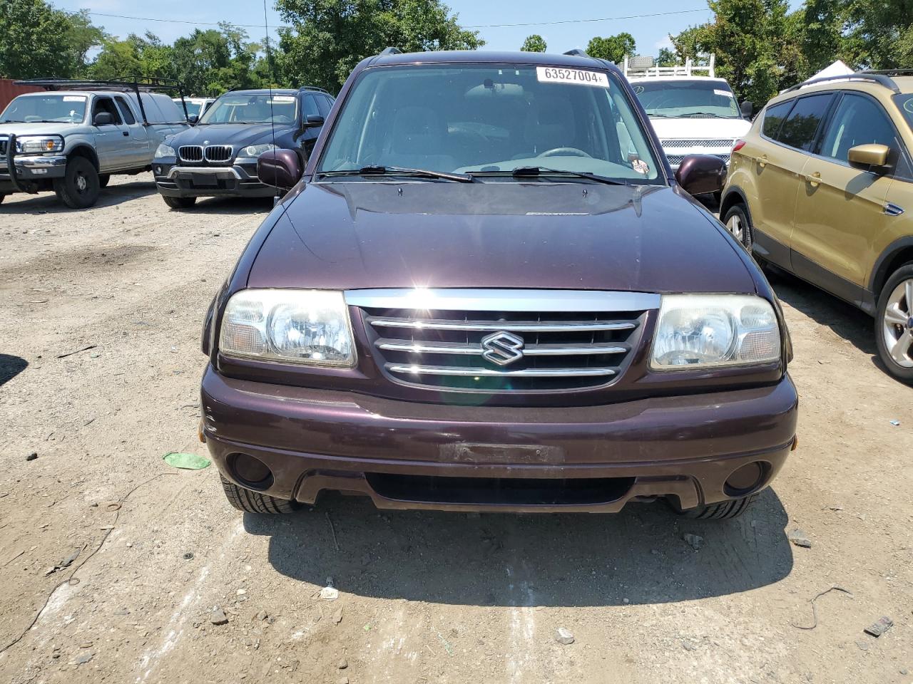 2002 Suzuki XL7 VIN JS3TX92V724102818 Copart auction photo, front end / side damage thumbnail 5