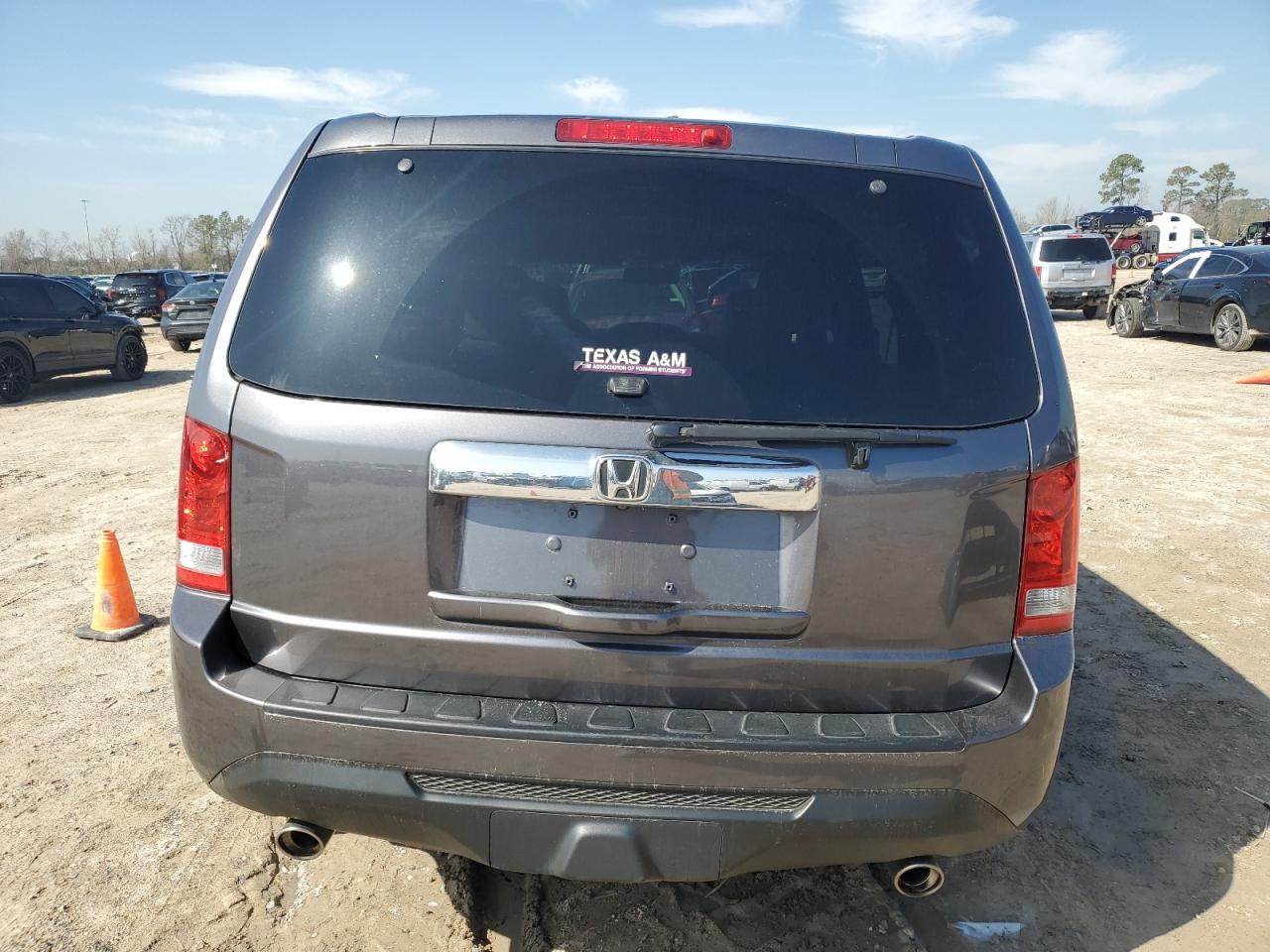 2014 Honda Pilot VIN 5FNYF3H71EB002482 Copart auction photo, front end / side damage thumbnail 6