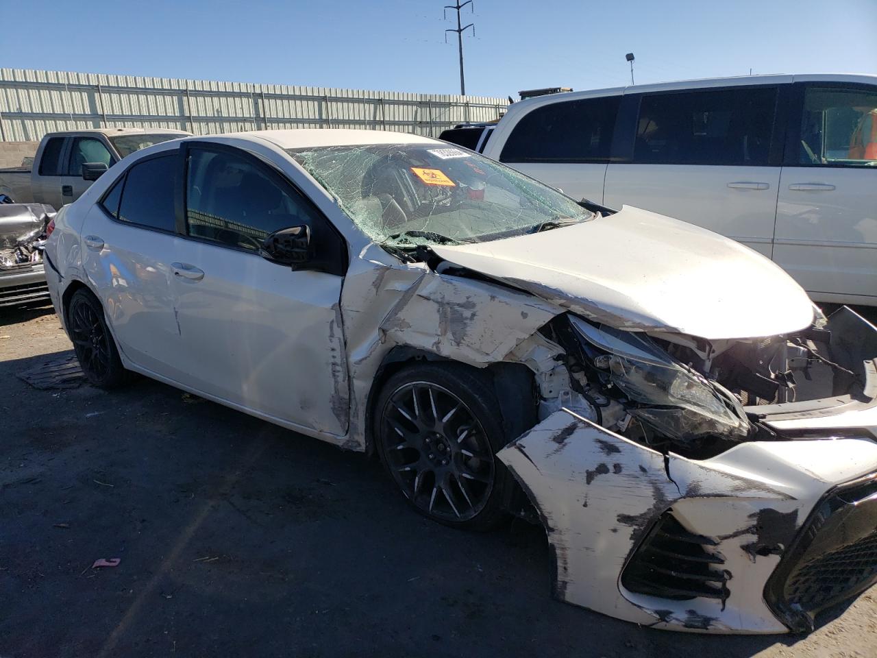 2017 Toyota Corolla VIN 5YFBURHEXHP716584 Copart auction photo, front end damage thumbnail 4