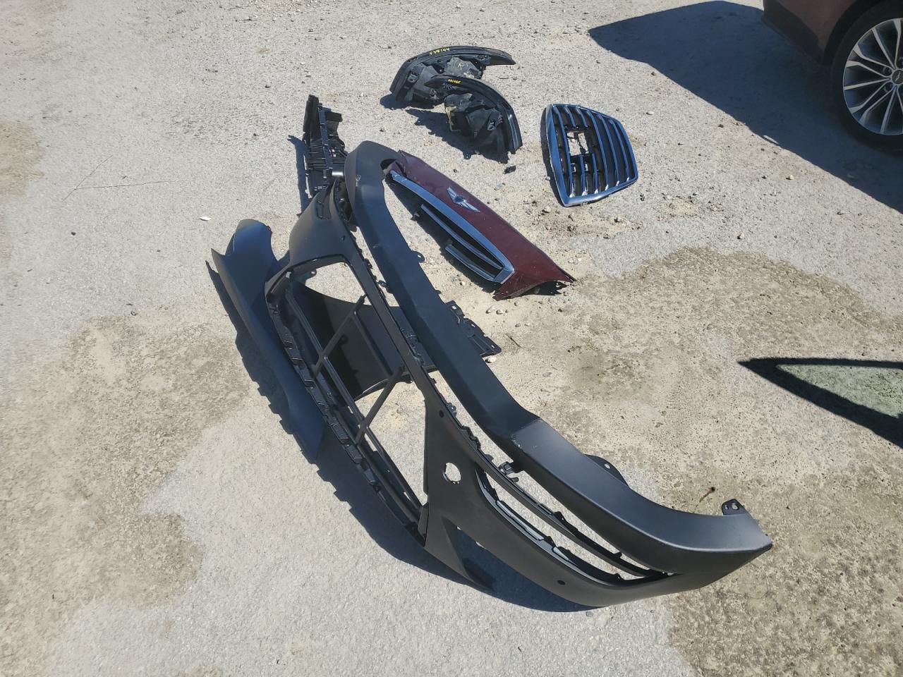 2017 Genesis G80 VIN KMHGN4JE8HU170253 Copart auction photo, front end damage thumbnail 12