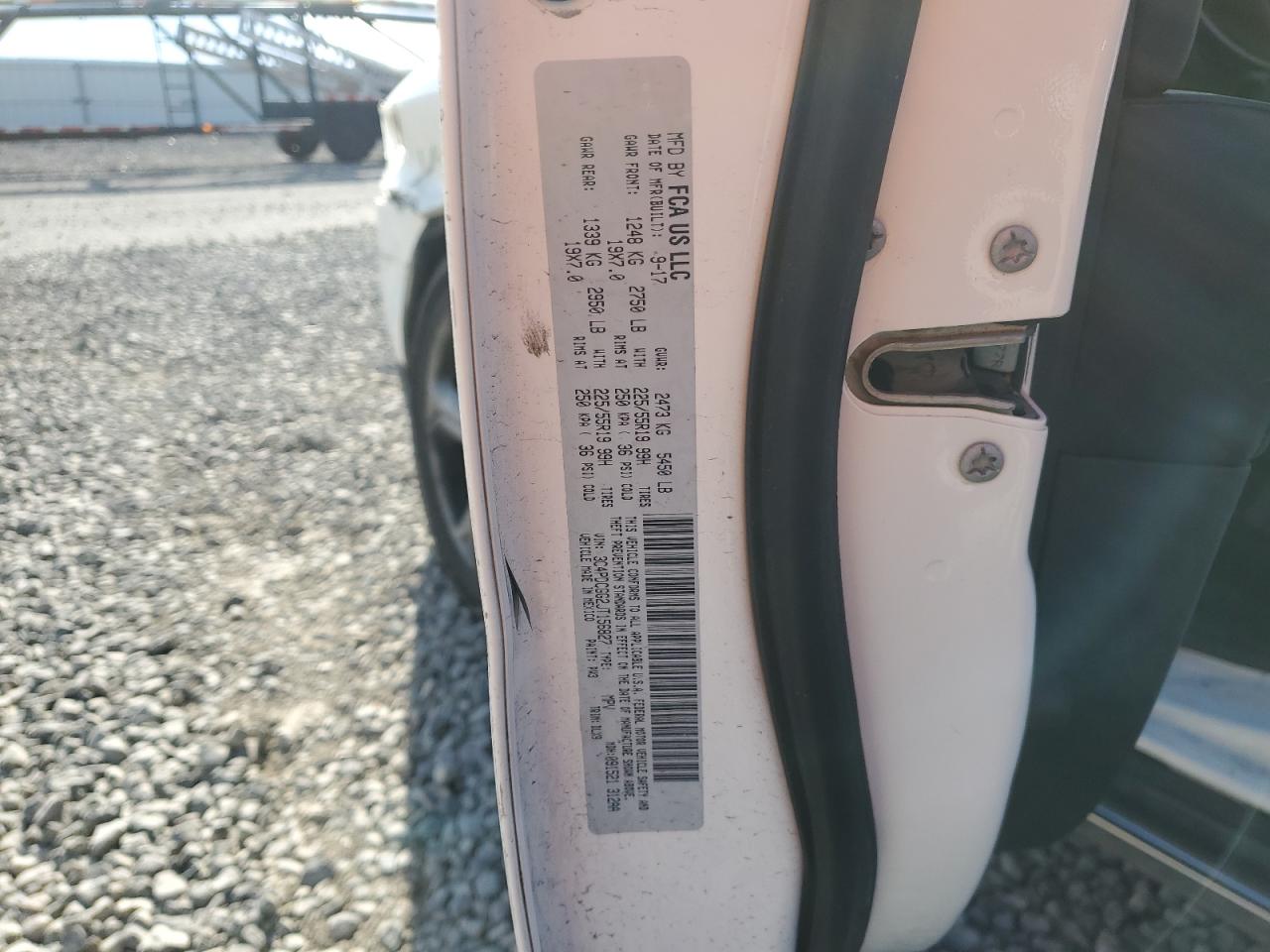 2018 Dodge Journey VIN 3C4PDCGG2JT156827 Copart auction photo, side / front end damage thumbnail 13
