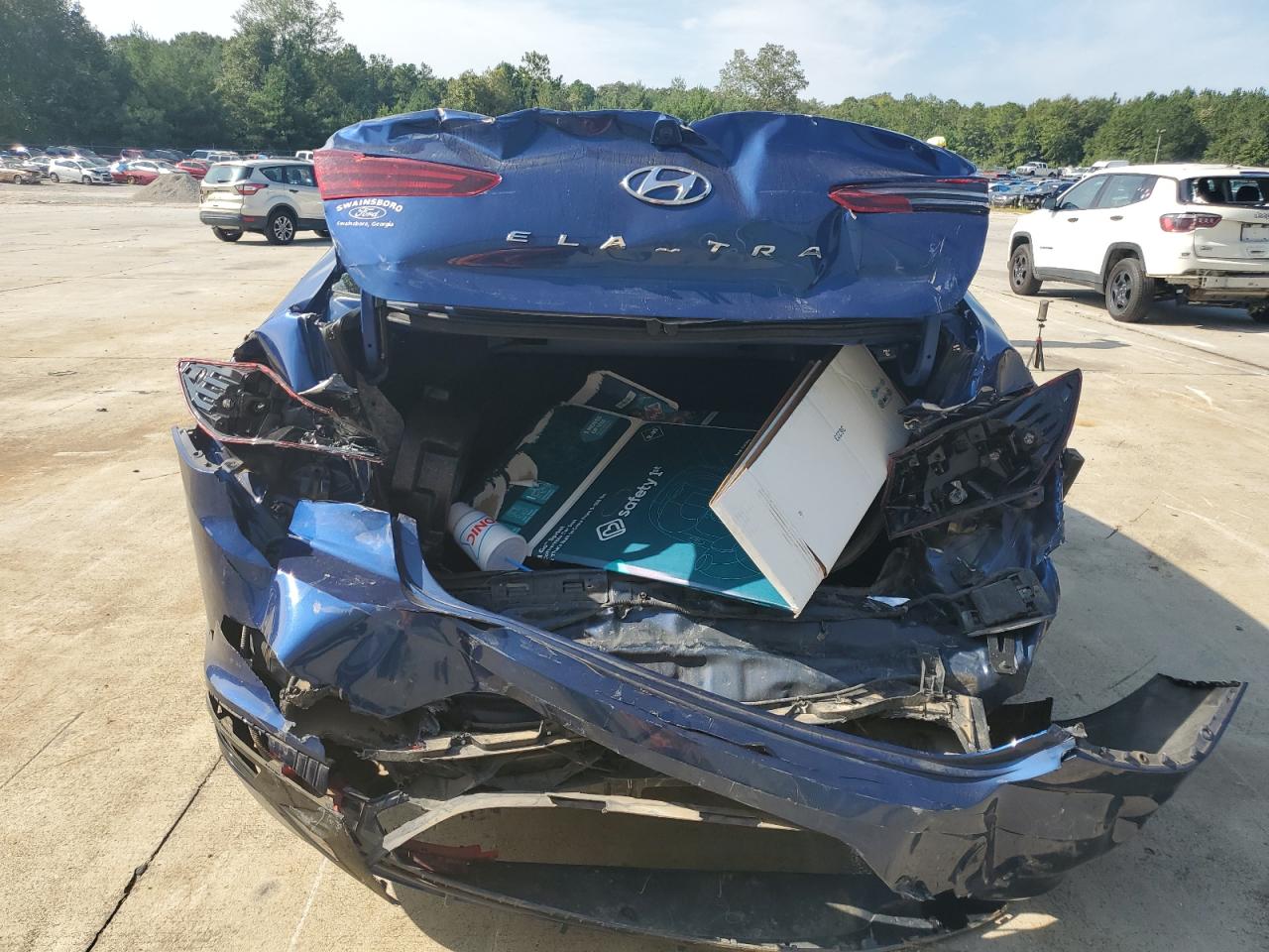2020 Hyundai Elantra VIN 5NPD84LF2LH572681 Copart auction photo, rear end damage thumbnail 6