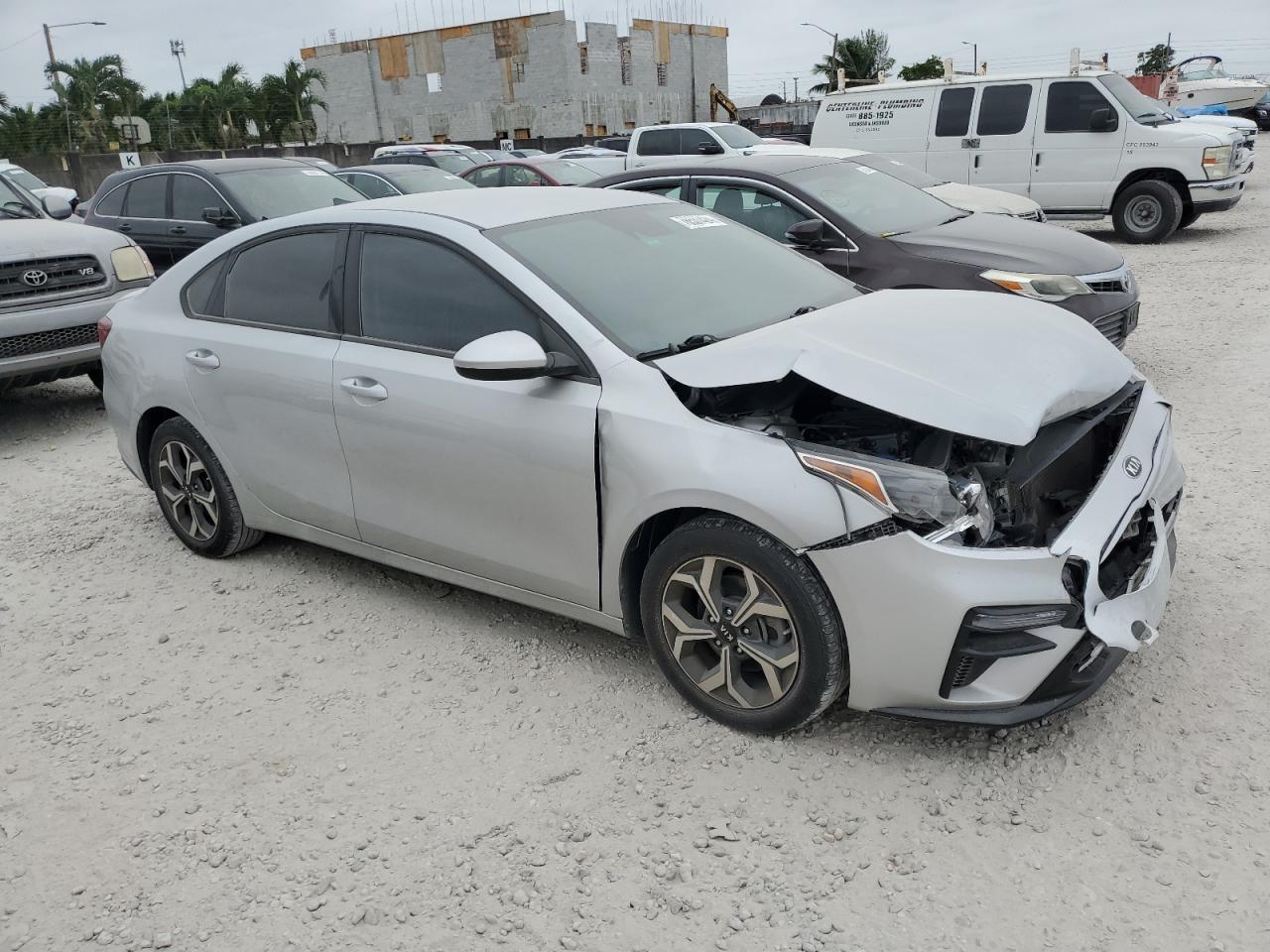 2021 KIA Forte VIN 3KPF24AD6ME365728 Copart auction photo, front end damage thumbnail 3