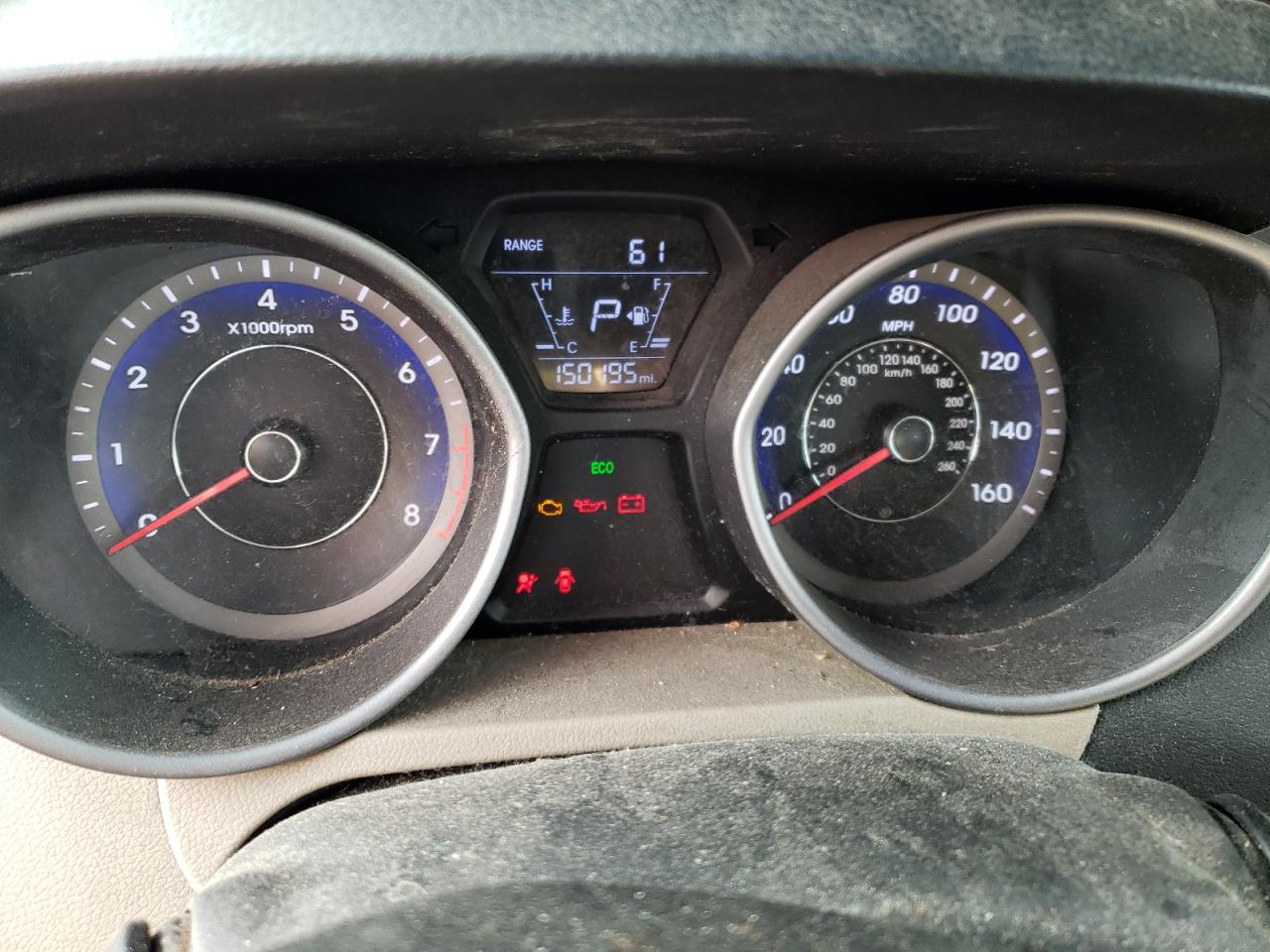 2016 Hyundai Elantra VIN KMHDH4AE2GU618737 Copart auction photo, front end / side damage thumbnail 9