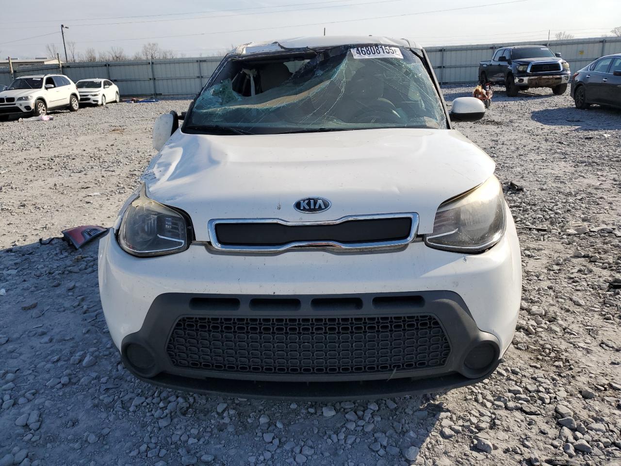 2015 KIA Soul VIN KNDJN2A21F7187248 Copart auction photo, front end / top/roof damage thumbnail 5