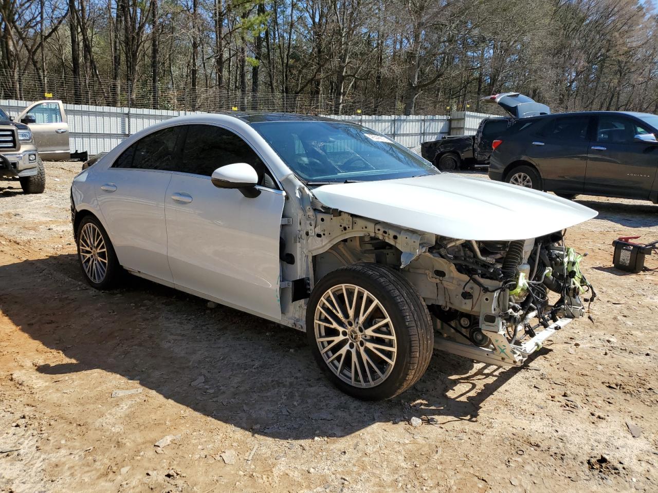 2020 Mercedes-Benz CLA-klasse VIN W1K5J4GB4LN083558 Copart auction photo, rear end / front end damage thumbnail 4