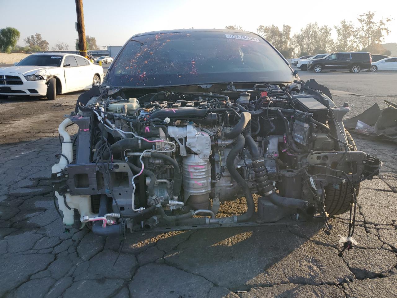2019 Honda Civic VIN 2HGFC1E50KH705618 Copart auction photo, all over damage thumbnail 5