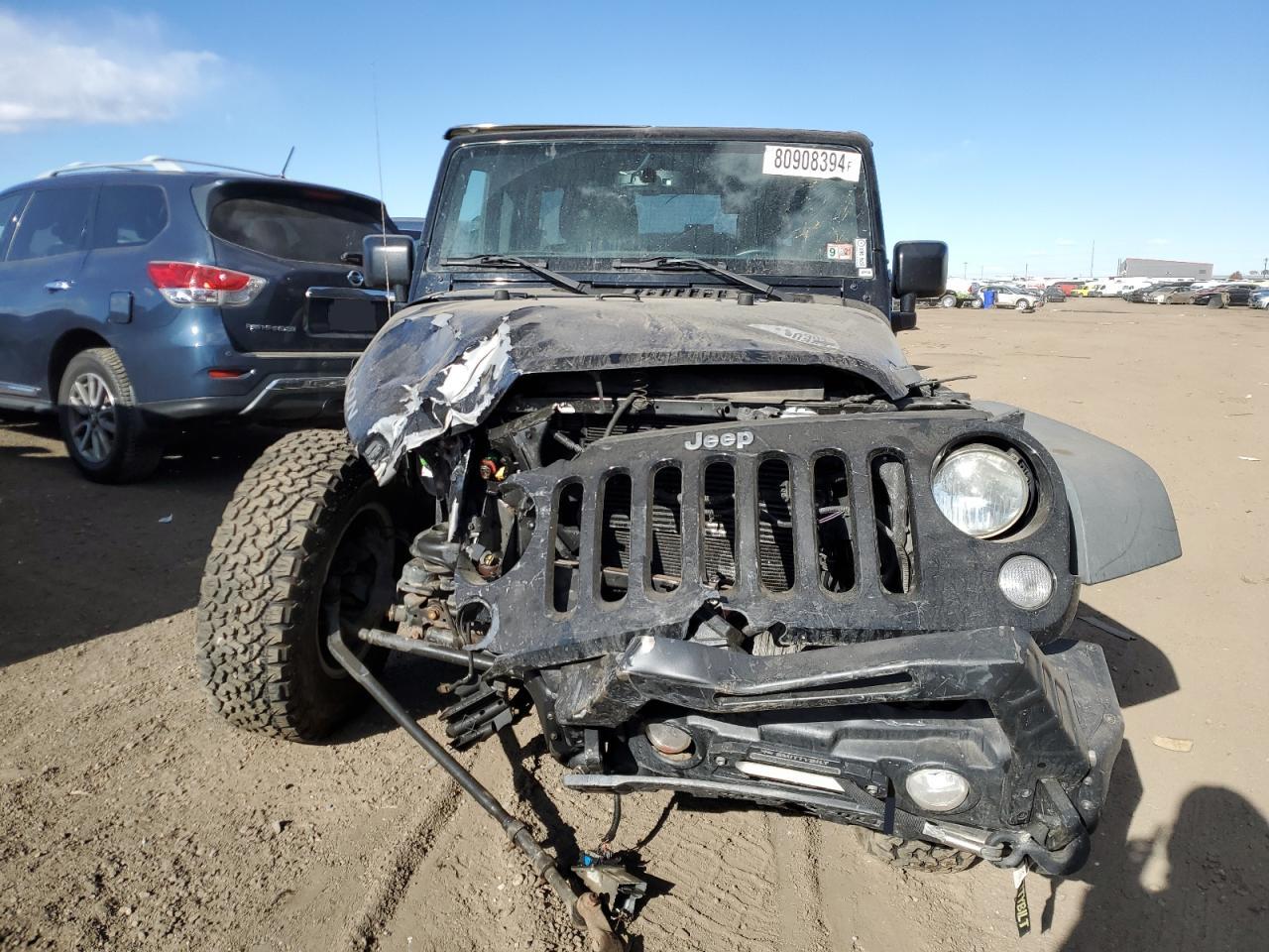 2015 Jeep Wrangler VIN 1C4BJWFG1FL534290 Copart auction photo, front end damage thumbnail 5