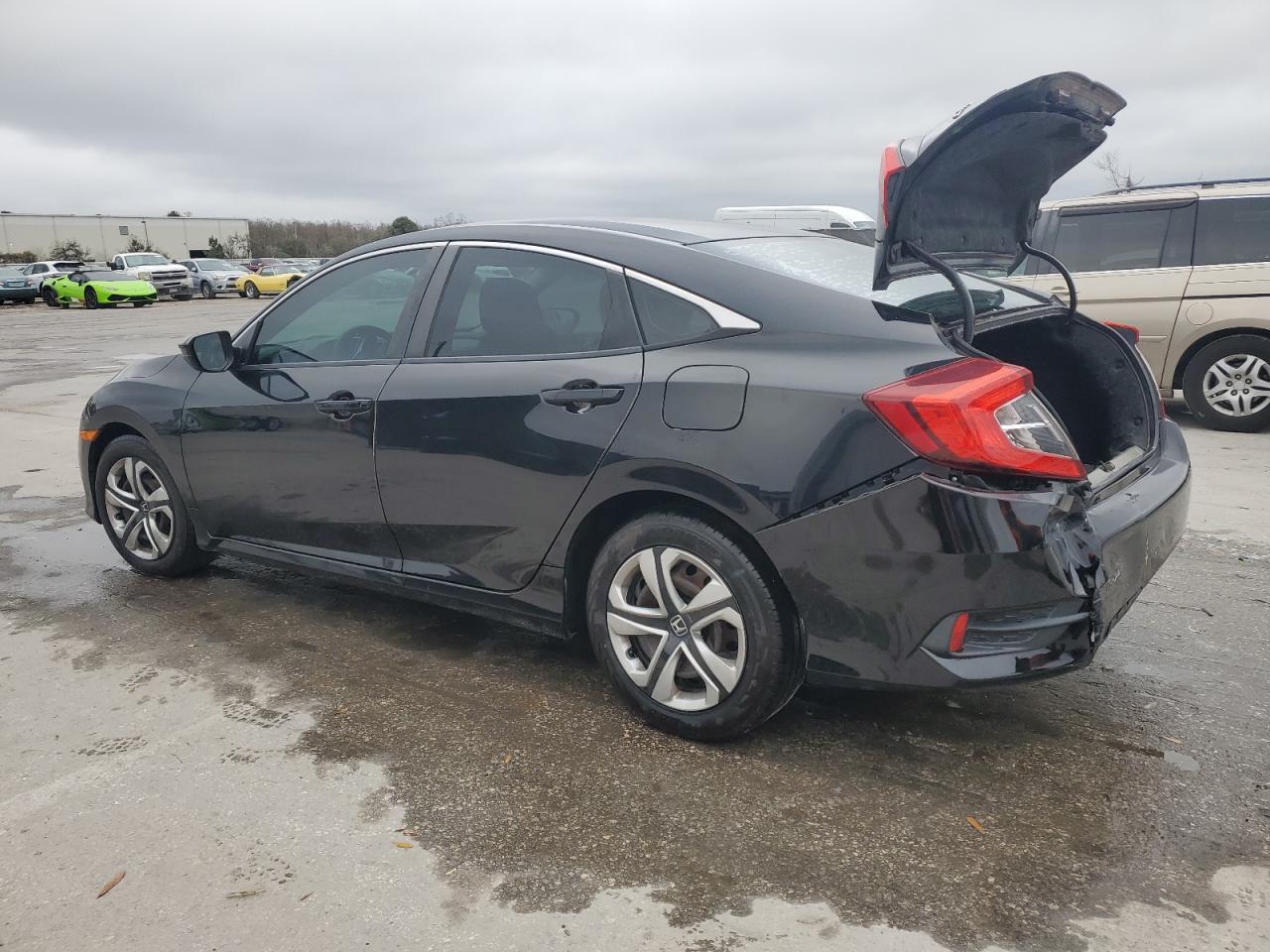 2016 Honda Civic VIN 19XFC2F52GE089491 Copart auction photo, rear end / front end damage thumbnail 2
