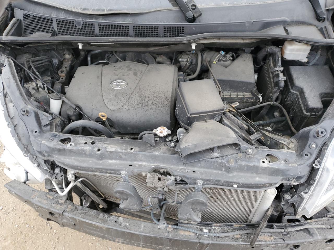 2017 Toyota Sienna VIN 5TDDZ3DC3HS167703 Copart auction photo, front end / undercarriage damage thumbnail 12