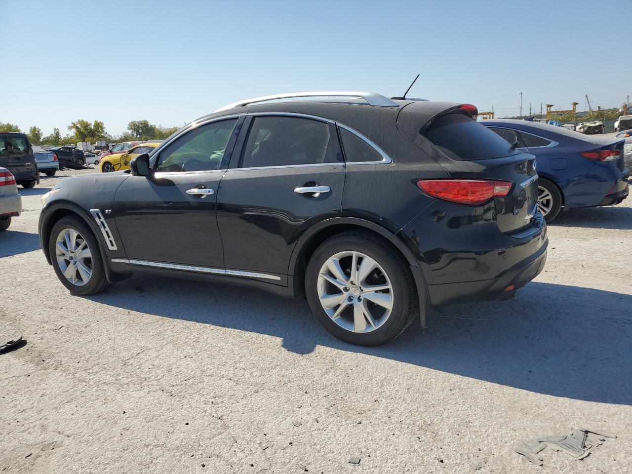2014 Infiniti QX70 VIN JN8CS1MW0EM412287 Copart auction photo, rear end / minor dent/scratches damage thumbnail 2