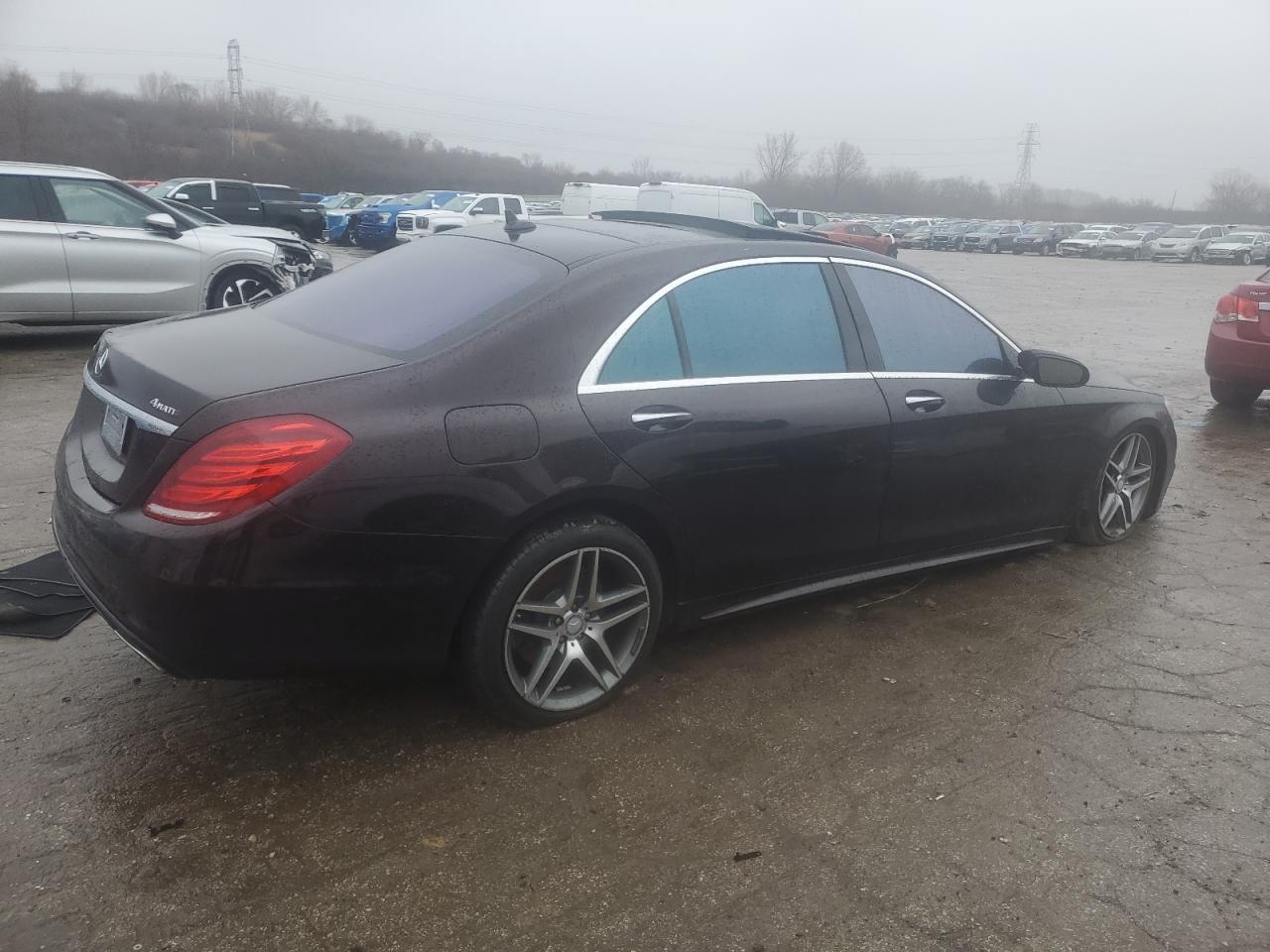 2014 Mercedes-Benz S-klasse VIN WDDUG8FB0EA058198 Copart auction photo, front end / side damage thumbnail 3
