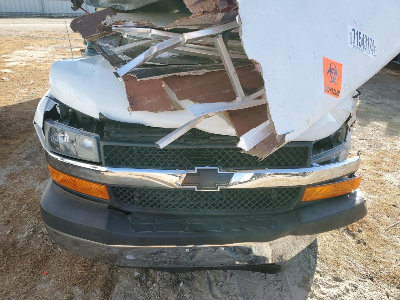 2015 Chevrolet Express VIN 1GB6G5CG5F1126082 Copart auction photo, rollover damage thumbnail 7