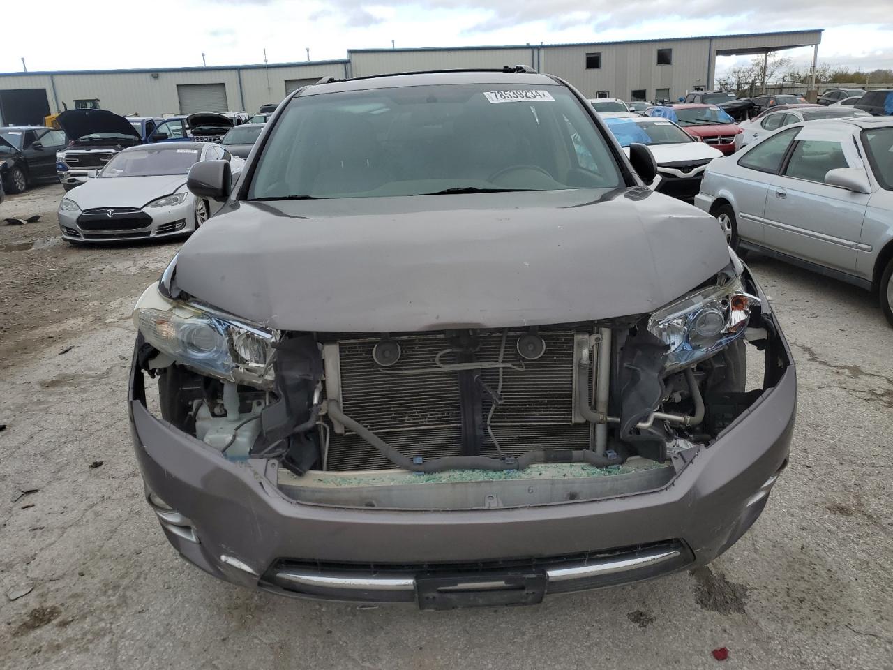 2012 Toyota Highlander VIN JTEDC3EH1C2010467 Copart auction photo, front end damage thumbnail 5