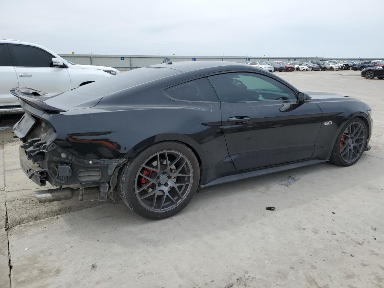 2015 Ford Mustang VIN 1FA6P8CFXF5369552 Copart auction photo, rear end / hail damage thumbnail 3