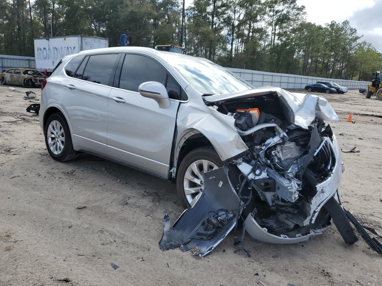 2017 Buick Envision VIN LRBFXBSA6HD114773 Copart auction photo, front end damage thumbnail 4