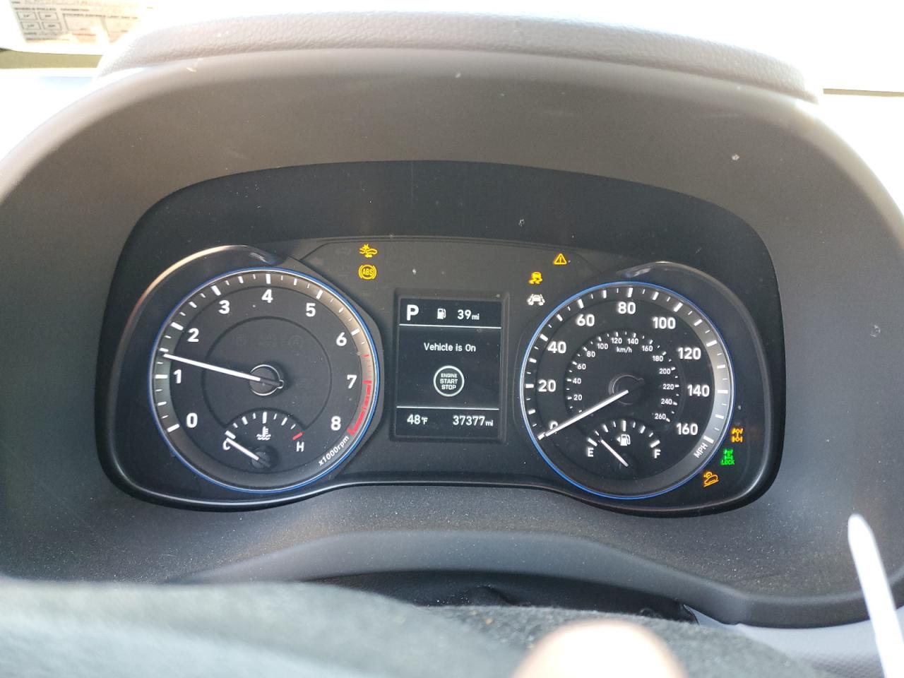 2019 Hyundai Kona VIN KM8K2CAA6KU217832 Copart auction photo, front end damage thumbnail 9