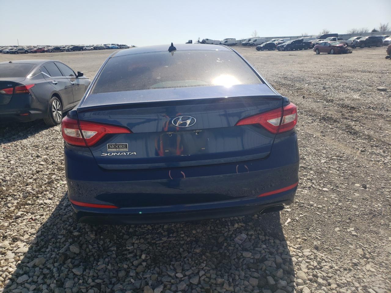 2017 Hyundai Sonata VIN 5NPE24AF7HH541412 Copart auction photo, front end / side damage thumbnail 6