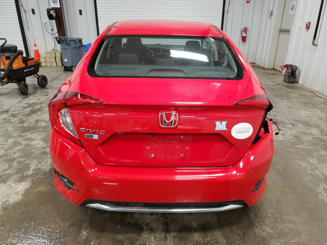 2020 Honda Civic VIN 2HGFC2F69LH562585 Copart auction photo, side / rear end damage thumbnail 6