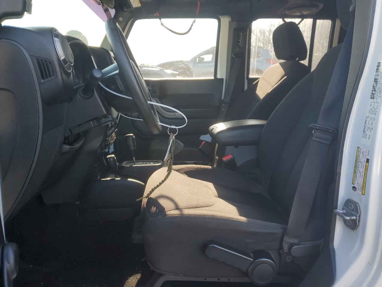 2014 Jeep Wrangler VIN 1C4BJWDG1EL321373 Copart auction photo, front end / undercarriage damage thumbnail 7