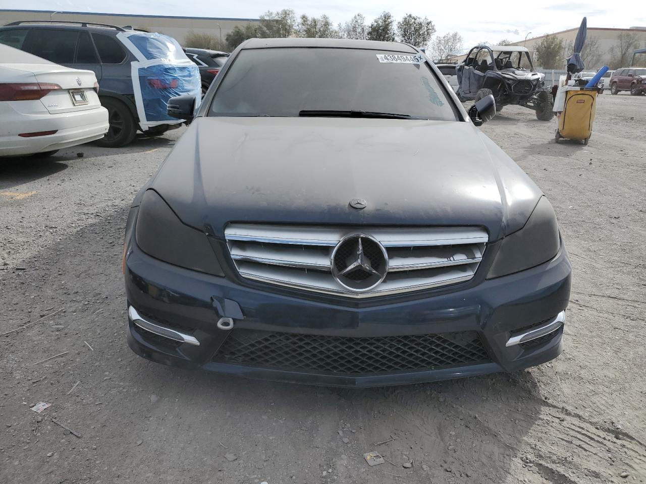 2014 Mercedes-Benz C-klasse VIN WDDGF4HB1EA956279 Copart auction photo, vandalism damage thumbnail 5