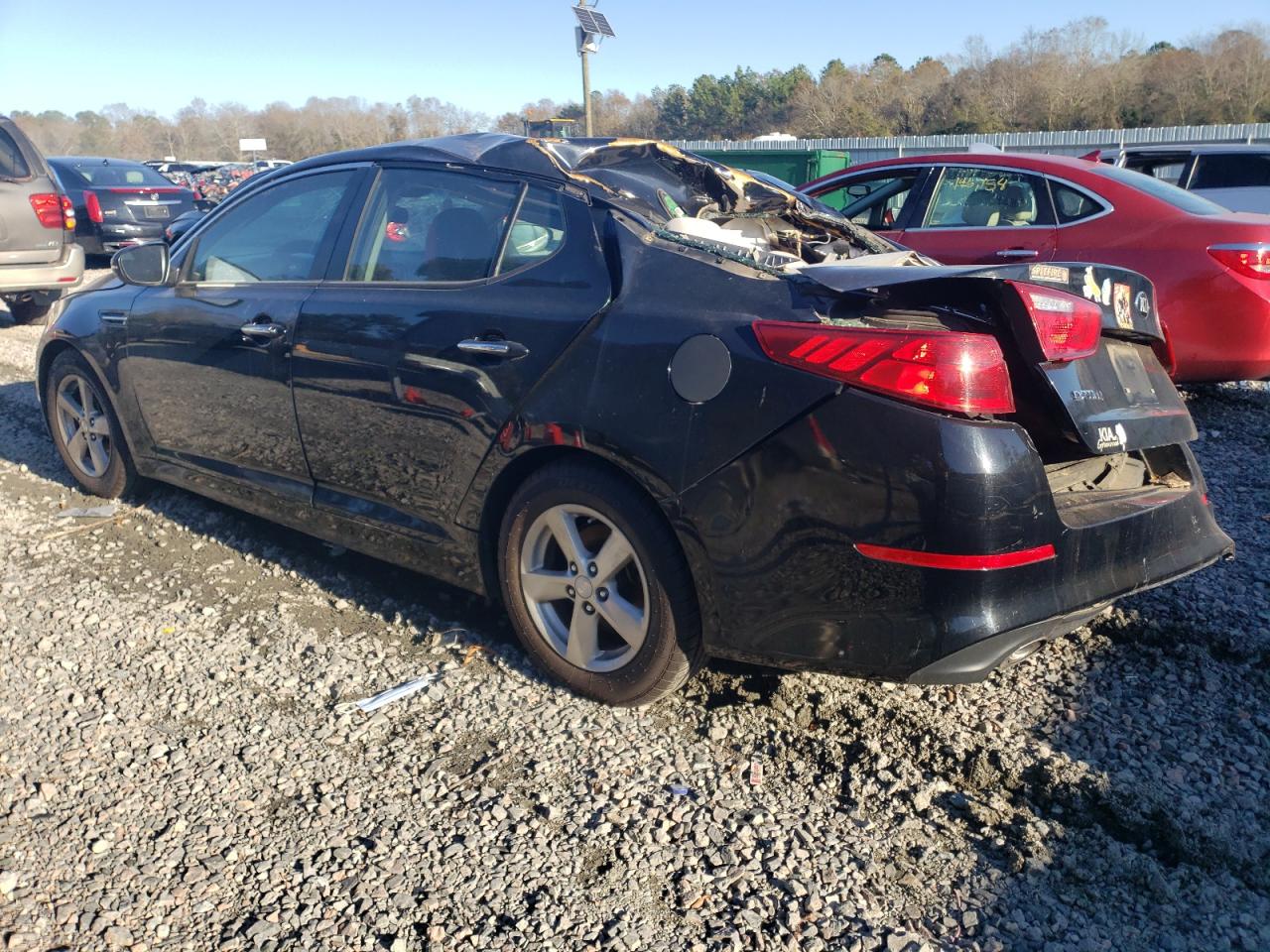 2015 KIA Optima VIN 5XXGM4A74FG427002 Copart auction photo, all over damage thumbnail 2