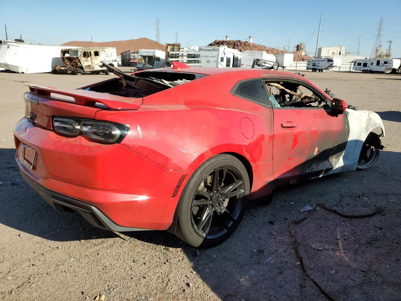 2019 Chevrolet Camaro VIN 1G1FF1R73K0127268 Copart auction photo, burn - engine / burn - interior damage thumbnail 3