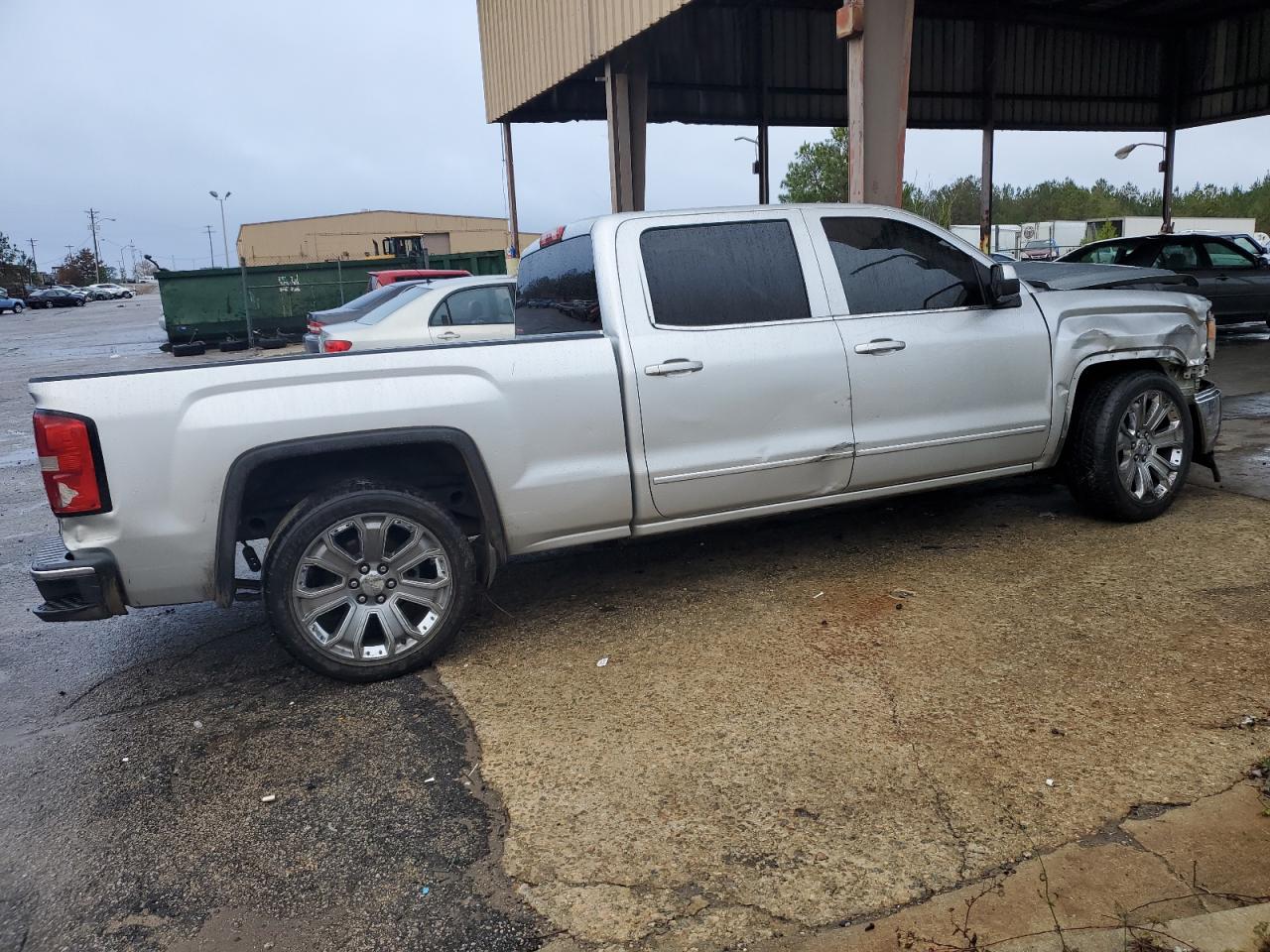 2014 GMC Sierra VIN 3GTP1UEC8EG509116 Copart auction photo, front end / side damage thumbnail 3
