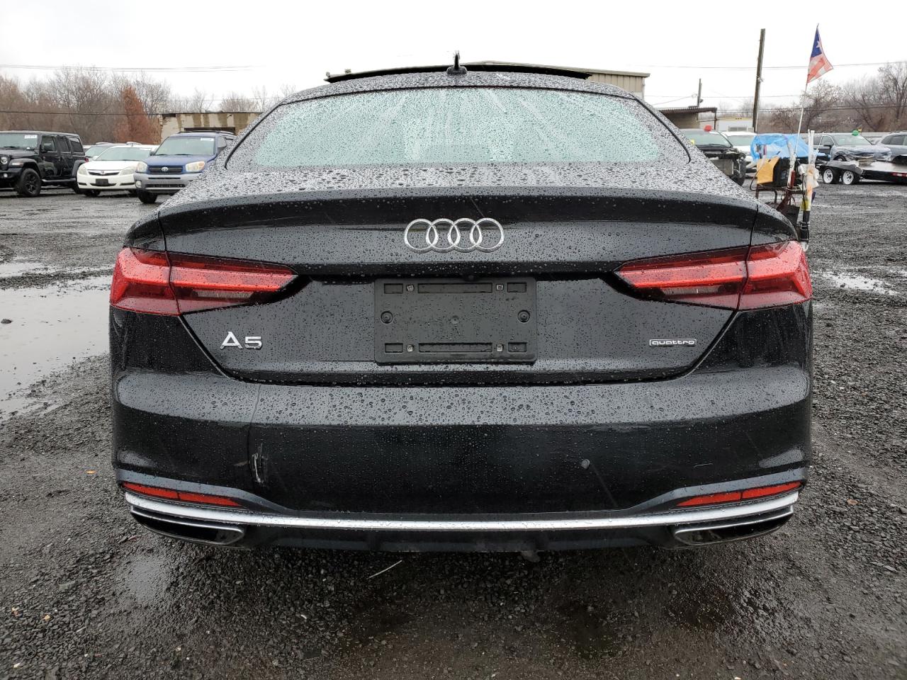 2020 Audi A5 VIN WAUANCF54LA006552 Copart auction photo, front end / side damage thumbnail 6