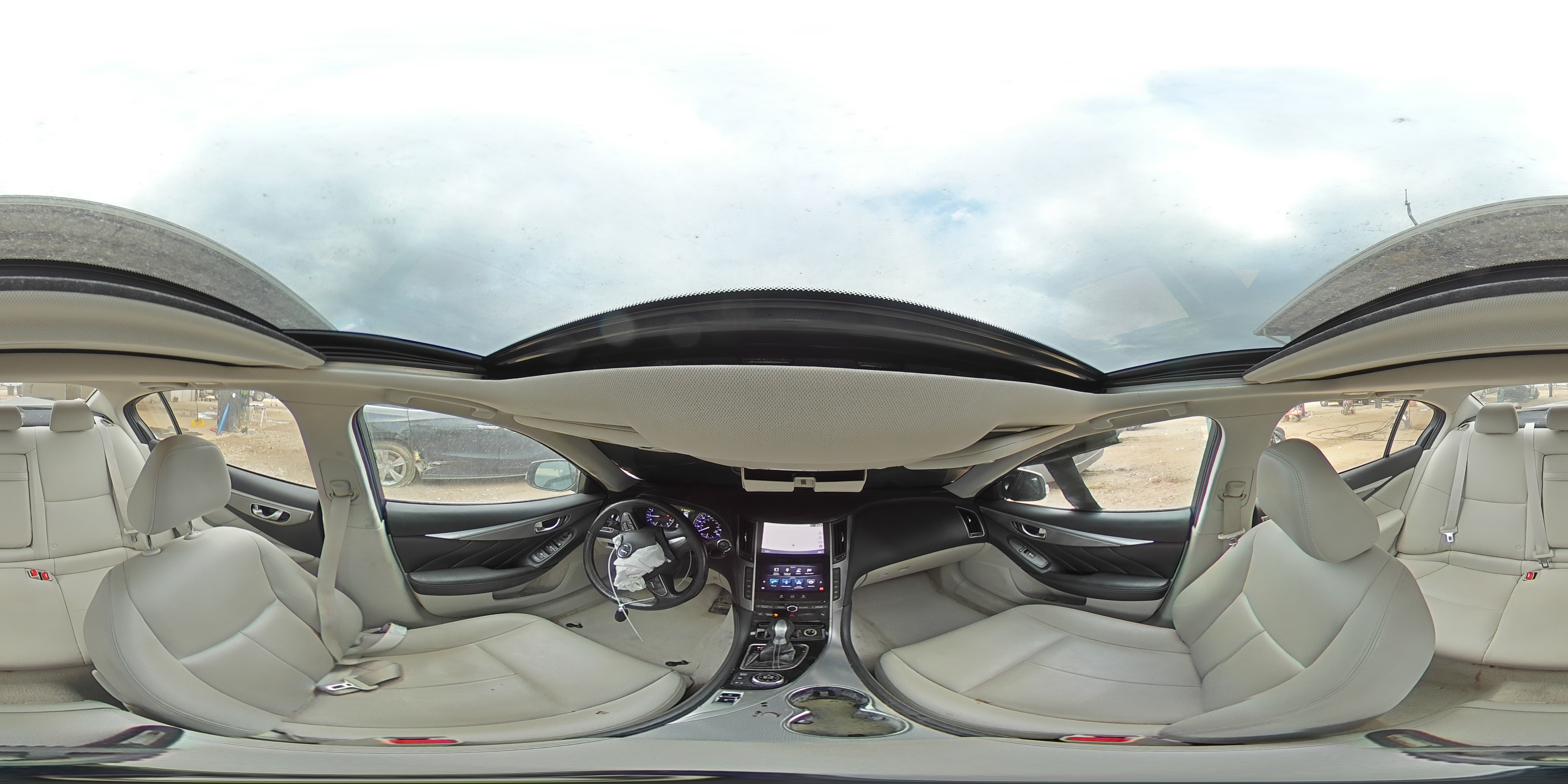 2015 Infiniti Q50 VIN JN1BV7ARXFM408235 Copart auction photo, rear end damage thumbnail 12