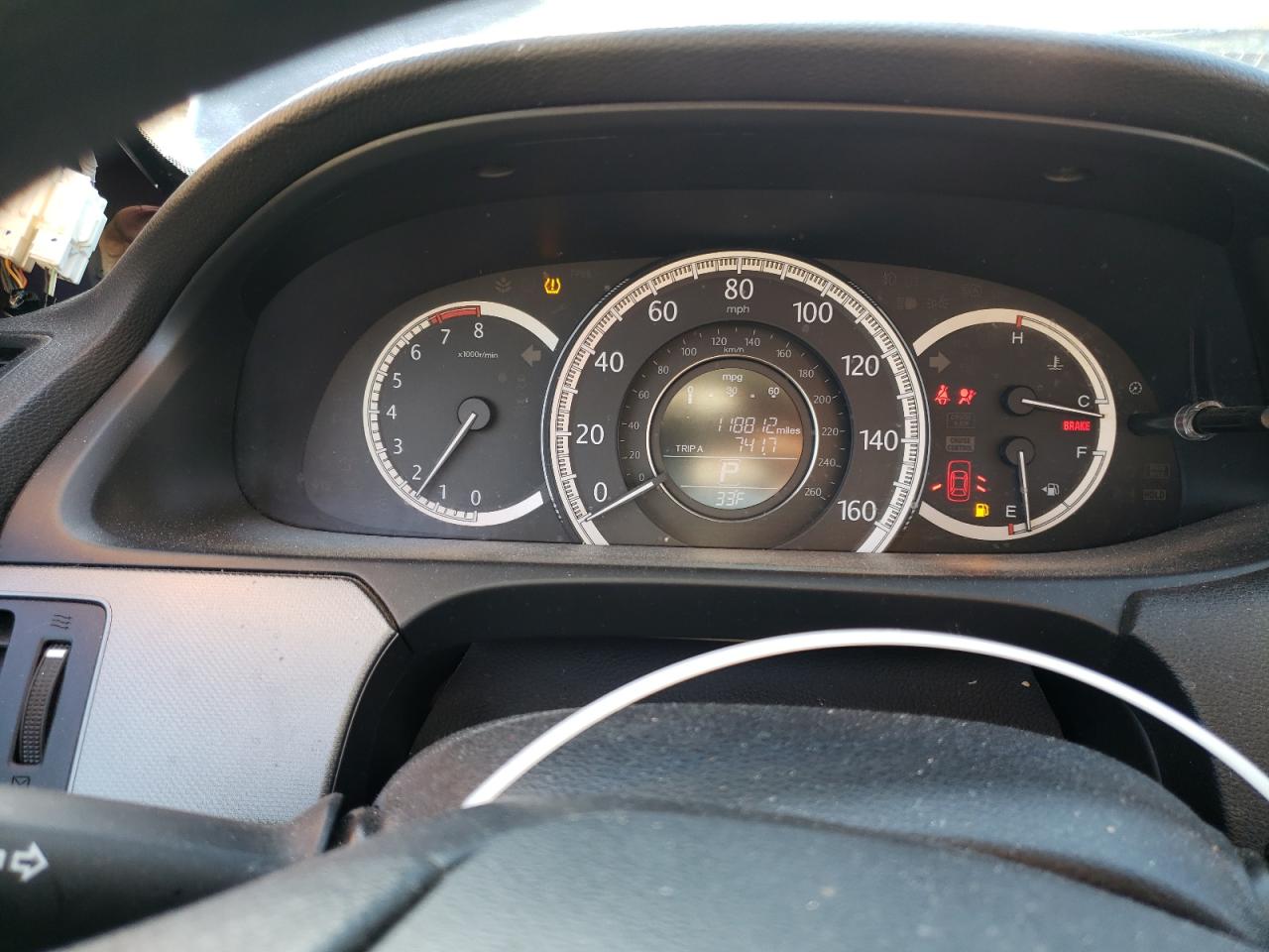 2014 Honda Accord VIN 1HGCR2F33EA051608 Copart auction photo, side damage thumbnail 9