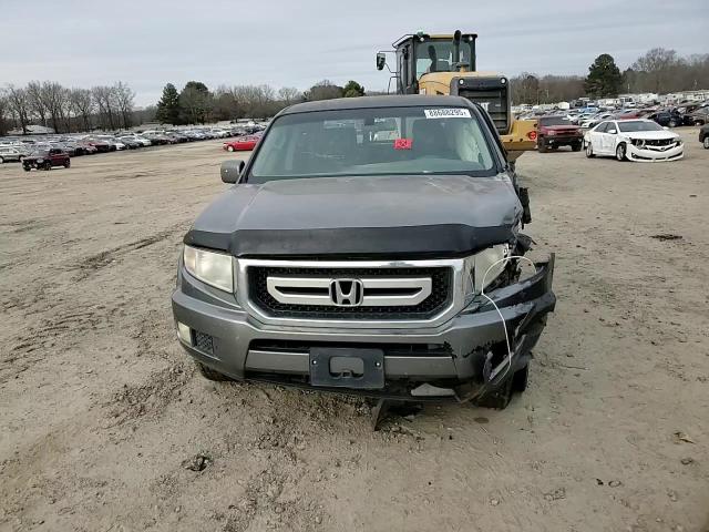 2009 Honda Ridgeline VIN 5FPYK16459B102509 Copart auction photo, front end / side damage thumbnail 11